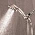 Waterpik 9-Spray 4.5 in. Single Wall Mount 1.8 GPM Handheld Adjustable Shower Head in Brushed Nickel