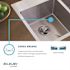 Elkay Crosstown 23 in. Undermount Single Bowl 18-Gauge Polished Satin Stainless Steel Kitchen Sink Only