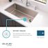 Elkay Crosstown 23 in. Undermount Single Bowl 18-Gauge Polished Satin Stainless Steel Kitchen Sink Only