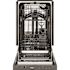 Haier 18 in. Top Control Built-In Dishwasher in Stainless Steel with 3-Cycles