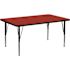 Flash Furniture Red Kids Table
