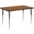 Flash Furniture Oak Kids Table