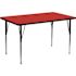 Flash Furniture Red Kids Table