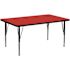 Flash Furniture Red Kids Table
