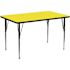 Flash Furniture Yellow Kids Table