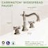 Symmons Carrington 8 in. Widespread 2-Handle Bathroom Faucet with Drain Assembly in Brushed Nickel