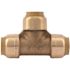SharkBite 1/2 in. Push-to-Connect Brass Tee Fitting Pro Pack (4-Pack)