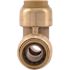 SharkBite 1/2 in. Push-to-Connect Brass Tee Fitting Pro Pack (4-Pack)