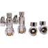 1/2 in. Push-to-Connect x 3/8 in. OD Compression Chrome-Plated Brass Quarter-Turn Straight Stop Valve Pro Pack (4-Pack)