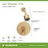 Symmons Dia Single Handle Wall-Mounted Shower Trim Kit with Volume Control in Brushed Bronze - 1.5 GPM (Valve not Included)