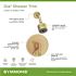 Symmons Dia Single Handle Wall-Mounted Shower Trim Kit with Volume Control in Brushed Bronze - 1.5 GPM (Valve not Included)