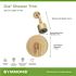Symmons Dia Single Handle 1-Spray Shower Trim with Solid Brass Escutcheon in Brushed Bronze - 1.5 GPM (Valve not Included)