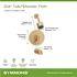 Symmons Dia 1-Handle Wall-Mounted Tub/Shower Trim Kit in Brushed Bronze (Valve not Included)