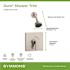 Symmons Duro Single Handle 1-Spray Shower Trim with Secondary Volume Control in Satin Nickel - 1.5 GPM (Valve not Included)