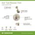 Symmons Dia 1-Handle Wall Mounted Tub and Shower Trim Kit in Satin Nickel (Valve not Included)