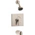 Symmons Duro Single Handle 1-Spray Tub and Shower Faucet Trim in Satin Nickel - 1.5 GPM (Valve not Included)