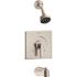Symmons Duro Single Handle 1-Spray Tub and Shower Faucet Trim in Satin Nickel - 1.5 GPM (Valve not Included)