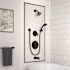 Symmons Elm 2-Handle Wall Mount Tub and Shower Faucet Trim with Hand Shower in Seasoned Bronze (Valves not Included)