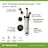 Symmons Dia 2-Handle 1-Spray Shower Trim with 1-Spray Hand Shower in Matte Black (Valves not Included)