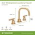 Symmons Modern 8 in. Widespread 2-Handle Bathroom Faucet with Drain Assembly in Brushed Bronze