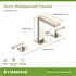 Symmons Duro 8 in. Widespread 2-Handle Bathroom Faucet with Drain Assembly in Brushed Nickel