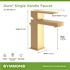 Symmons Duro Single Hole Single-Handle Bathroom Faucet with Drain Assembly in Brushed Bronze