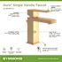 Symmons Duro Single Hole Single-Handle Bathroom Faucet with Drain Assembly in Brushed Bronze