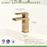 Symmons Duro Single Hole Single-Handle Bathroom Faucet with Drain Assembly in Brushed Bronze