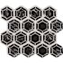 MSI Hexagono Nero 11 in. x 13 in. x 0.38 in. Polished Marble Mesh-Mounted Mosaic Floor and Wall Tile (10.6 sq. ft./Case)