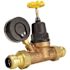 Tectite 3/4 in. Bronze Double Union Push-To-Connect Water Pressure Regulator with Gauge