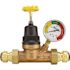 Tectite 3/4 in. Bronze Double Union Push-To-Connect Water Pressure Regulator with Gauge