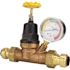 Tectite 3/4 in. Bronze Double Union Push-To-Connect Water Pressure Regulator with Gauge