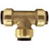 Tectite 1/2 in. Brass Push-To-Connect Tee Pro Pack (6-Pack)