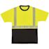Ergodyne GloWear X-Large Hi Vis Lime/Black Front Performance T-Shirt