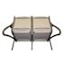 Sunset Resin Outdoor Sling Loveseat in Volcanic Black