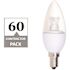 40-Watt Equivalent B11 Dimmable Quick Install Contractor Pack Frosted Candelabra LED Light Bulb in Soft White (60-Pack)