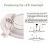 4 in. Adjustable CCT Integrated LED Canless Recessed Light Trim 650 Lumens Kitchen Bathroom Remodel Wet Rated Dimmable