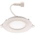 4 in. Adjustable CCT Integrated LED Canless Recessed Light Trim 650 Lumens Kitchen Bathroom Remodel Wet Rated Dimmable
