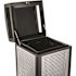 Alpine Industries 40 Gal. Steel All-Weather Vented Outdoor Commercial Garbage Trash Can with Lid and Liner