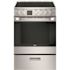 Haier 24 in. 4 Burner Element Free-Standing Electric Range with Self-Cleaning Convection Oven in Stainless Steel