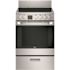 Haier 24 in. 4 Burner Element Free-Standing Electric Range with Self-Cleaning Convection Oven in Stainless Steel