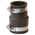 Fernco 1-1/2 in. x 1-1/4 in. 4.3 psi Flexible PVC Clamp Reducer Coupling, Black