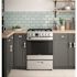 Haier 24 in. 2.9 cu. ft. Gas Range with Convection Oven in Stainless Steel
