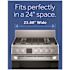 Haier 24 in. 2.9 cu. ft. Gas Range with Convection Oven in Stainless Steel