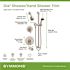 Symmons Dia 2-Handle Tub and 1-Spray Shower Trim with 1-Spray Hand Shower in Satin Nickel (Valves not Included)