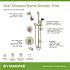 Symmons Dia 2-Handle Tub and 1-Spray Shower Trim with 1-Spray Hand Shower in Satin Nickel (Valves not Included)