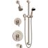 Symmons Dia 2-Handle Tub and 1-Spray Shower Trim with 1-Spray Hand Shower in Satin Nickel (Valves not Included)