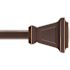 Kenney Seville 48 in. - 86 in. Adjustable Single Curtain Rod 5/8 in. Diameter in Oil Rubbed Bronze with Square Finials