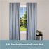 Kenney Rachel 48 in. - 86 in. Adjustable Single Curtain Rod 5/8 in. Diameter in Antique White Fluted Ball Finials
