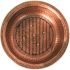 Fire Sense Palermo 26 in. x 21 in. Round Hammered Wood Burning Fire Pit in Copper with Fire Tool